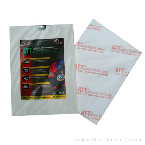 USA ATT Dark Inkjet A4 A3 Heat Transfer Paper for T-Shirts